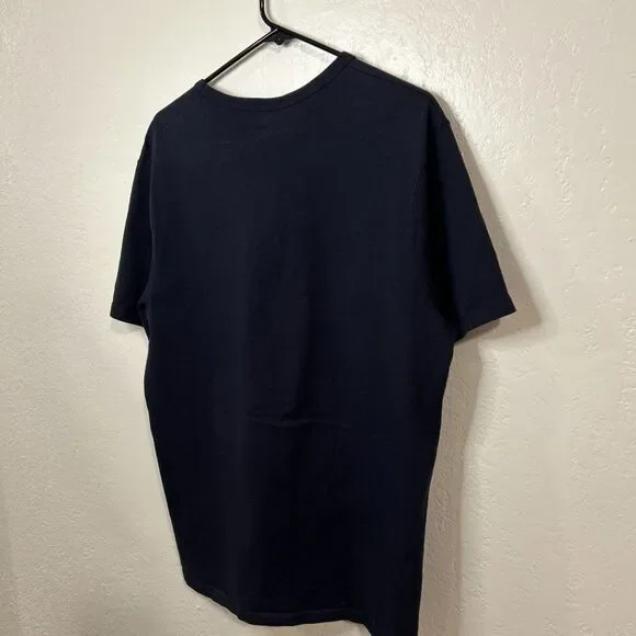 Vintage Champion T-Shirt Large Navy Blue Embroidered Logo - Picture 5 of 5